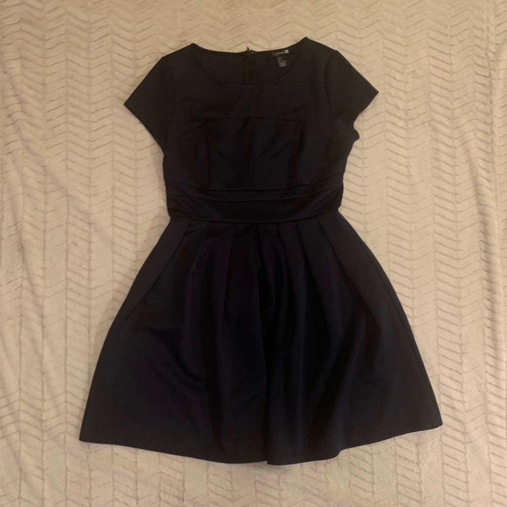 Forever 21 Black/Navy Babydoll Dress